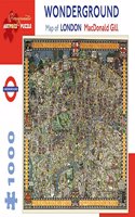 Macdonald Gill Wonderground Map of London 1000-Piece Jigsaw