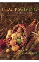 Thanksgiving Program Builder No. 4