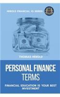 Personal Finance Terms - Financial Education Is Your Best Investment