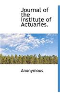 Journal of the Institute of Actuaries.