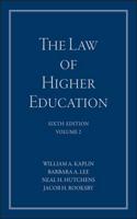 LAW OF HIGHER EDUCATION VOLUME 2 A COMPR