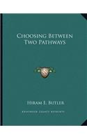 Choosing Between Two Pathways