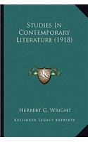 Studies in Contemporary Literature (1918)