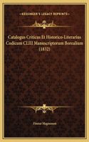 Catalogus Criticus Et Historico-Literarius Codicum CLIII Manuscriptorum Borealium (1832)