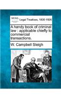 A Handy Book of Criminal Law