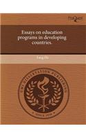 Essays on Education Programs in Developing Countries.