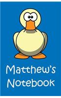 Matthew's Notebook