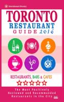 Toronto Restaurant Guide 2016