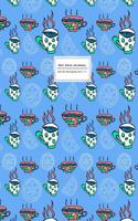Dot Grid Journal - Dotted Notebook 8.5 X 11: Blue Teacups Soft Cover: (English)