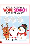 Christmas Word Search Book for Adult: 50 Large print word search puzzle for kids.(with Solution)