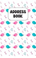 Address Book: Cute Address Book with Alphabetical Organizer, Names, Addresses, Birthday, Phone, Work, Email and Notes