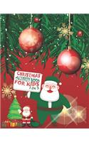 Christmas Activity Book For Kids 1 In 3