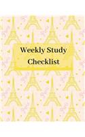 Weekly Study Checklist