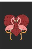 Flamingo Heart: Flamingos Notebook, Blank Lined (6" x 9" - 120 pages) Animal Themed Notebook for Daily Journal, Diary, and Gift