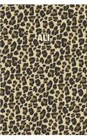 Ali: Personalized Notebook - Leopard Print (Animal Pattern). Blank College Ruled (Lined) Journal for Notes, Journaling, Diary Writing. Wildlife Theme Des