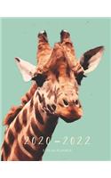 2020-2022 3 Year Planner Giraffe Monthly Calendar Goals Agenda Schedule Organizer