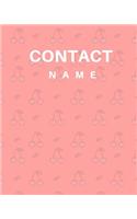 Contact Name 2020-2021: Address Log and Phone Notebook to Record Contact Names, ... and Emails for organization and Information Record important names, their own numbers, e