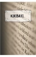 Kiribati: Liniertes Reisetagebuch Notizbuch oder Reise Notizheft liniert - Reisen Journal für Männer und Frauen mit Linien