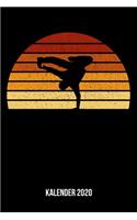 Kalender 2020: Terminplaner A5 - Vintage Sonne Breakdance Wochenkalender & Monatsplaner 2020 - Geschenk für Breakdancer