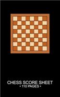 Chess Score Sheet 110 Pages: 5x8in Board Game Logging Log Book Pad Keeper Journal Notebook Planner Bulk Pages Notes Notepad