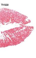Blanks Blank Notebooks: Unlined Journal Blank Writing Journal 125 Pages 6"x9" Matte Cover Book Sexy Lips