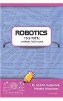 Robotics Technical Journal Notebook - For Stem Students & Robotics Enthusiasts: Build Ideas, Code Plans, Parts List, Troubleshooting Notes, Competition Results, Meeting Minutes, Pink Do Plain1