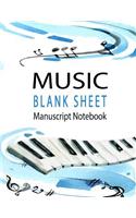 Music Blank Sheet Manuscript Notebook
