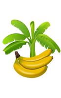Bananas: 150 Lined Journal Pages / Diary / Notebook Featuring Bananas Fruit and Palm Tree on the Cover
