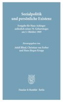 Sozialpolitik Und Personliche Existenz