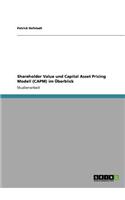 Shareholder Value und Capital Asset Pricing Modell (CAPM) im Überblick
