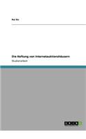 Die Haftung von Internetauktionshäusern