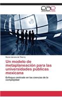 Un Modelo de Metaplaneacion Para Las Universidades Publicas Mexicana