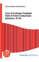 List of College Football Hall of Fame Inductees (Players, A-K)