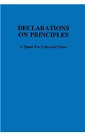 Declarations on principles :: A Quest for Universal Peace(English)