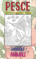 Libro da colorare per bambini - Mandala - Animali - Pesce
