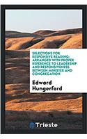 Selections for Responsive Reading