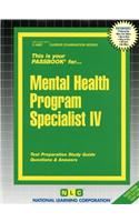 Mental Health Program Specialist IV