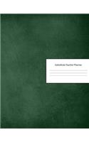 Substitute Teacher Planner: Lesson Organizer: Teacher Agenda For Class Organization and Planning - Weekly and Monthly Academic Year (July - August) - Green Chalkboard Cover (20