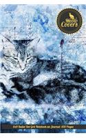 Meow Covers 6x9 Bullet Dot Grit Notebook an Journal -100 Pages