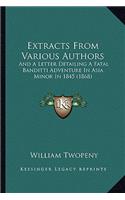 Extracts From Various Authors