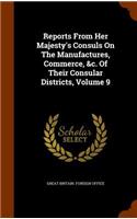 Reports from Her Majesty's Consuls on the Manufactures, Commerce, &c. of Their Consular Districts, Volume 9