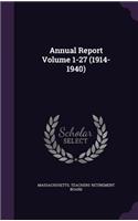 Annual Report Volume 1-27 (1914-1940)