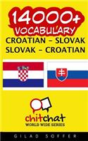 14000+ Croatian - Slovak Slovak - Croatian Vocabulary: (268)