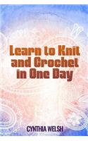 Learn to Knit and Crochet in One Day by Cynthia Welsh