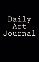 Daily Art Journal: 6 x 9 inches, Cream Paper, Black Cover, Printed in the USA