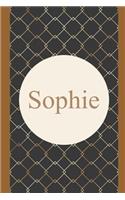 Sophie: Notizbuch - Notebook - A5 - 180 Seiten liniert