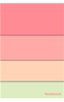 Notebook: Simple And Elegant eye pleasing colorful Notebook Colors: Pink Salmon-Cornflower Lilac-Romantic-Chrome White/Lined and numbred Notebook / Journal Gi