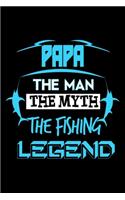 Papa The Man The Myth The Fishing Legend