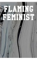 Flaming Feminist: Guitar Tab Notebook 6"x9" 120 Pages