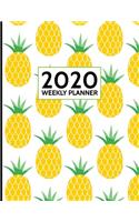 Weekly Planner 2020: Daily Organizer Book with To Do List (January 2020 to December 2020) Pineapple